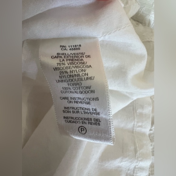 MICHAEL KORS Strapless White Maxi Dress Gorgeous Size 4 - Picture 6 of 7